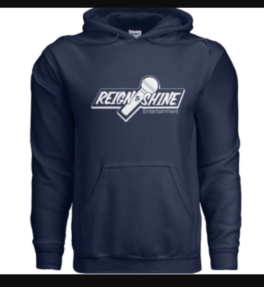 Reign To Shine Unisex Hoodie Blue & White
