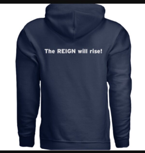 Reign To Shine Unisex Hoodie Blue & White - Image 2