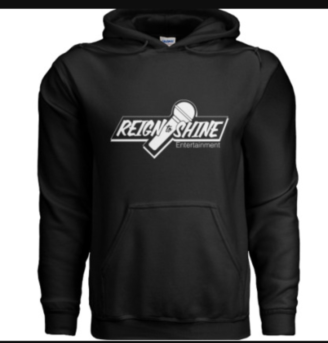 Reign To Shine Unisex Hoodie Black & White