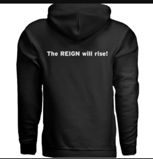Reign To Shine Unisex Hoodie Black & White - Image 2