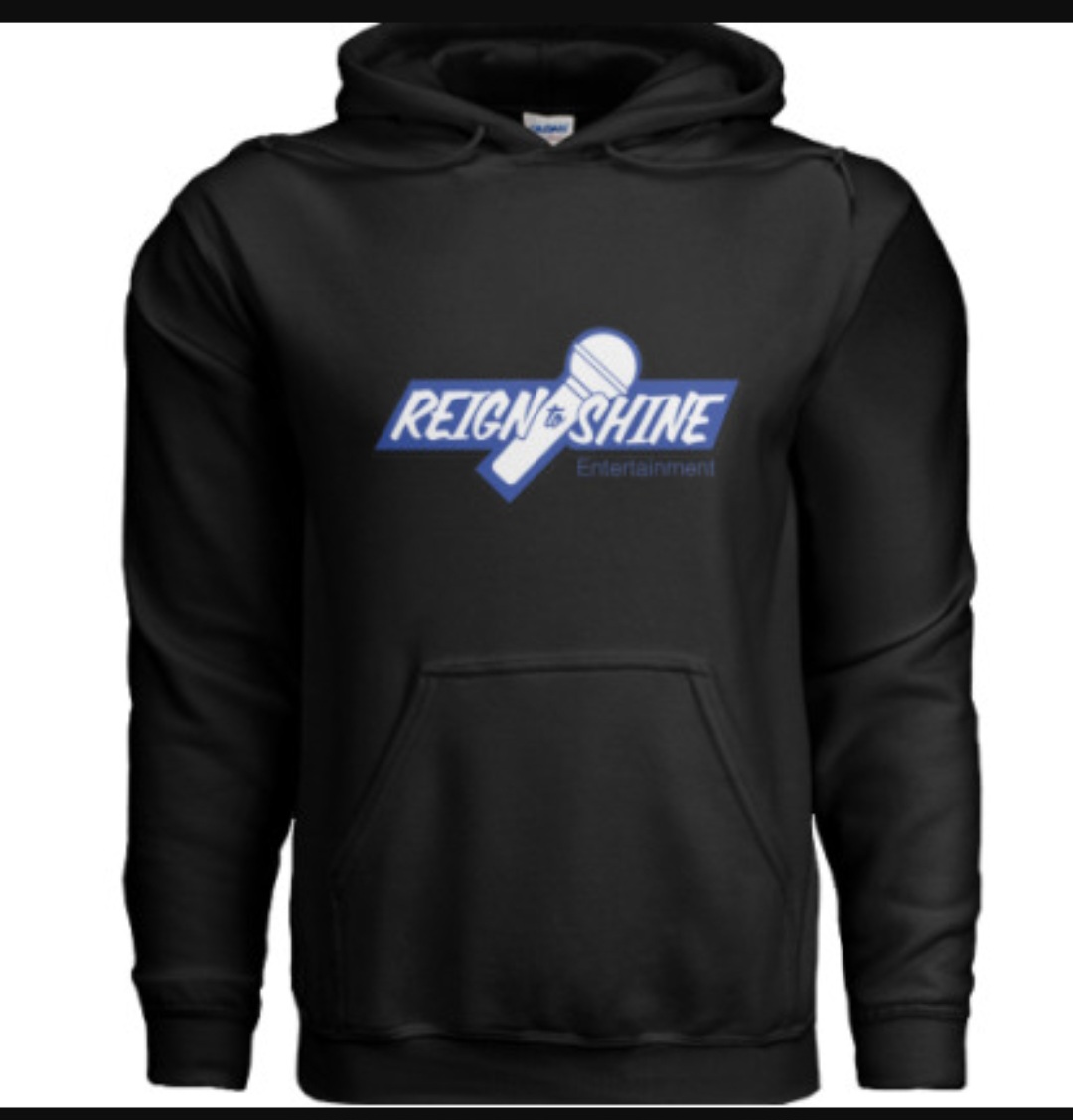 Reign To Shine Unisex Hoodie Black & Blue