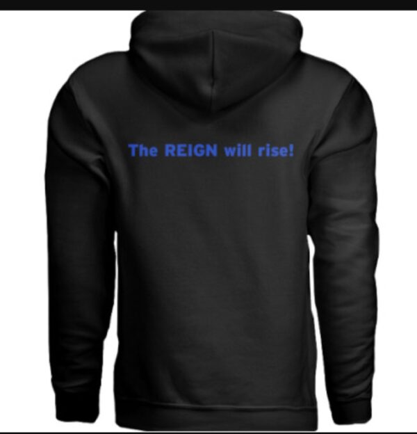 Reign To Shine Unisex Hoodie Black & Blue - Image 2