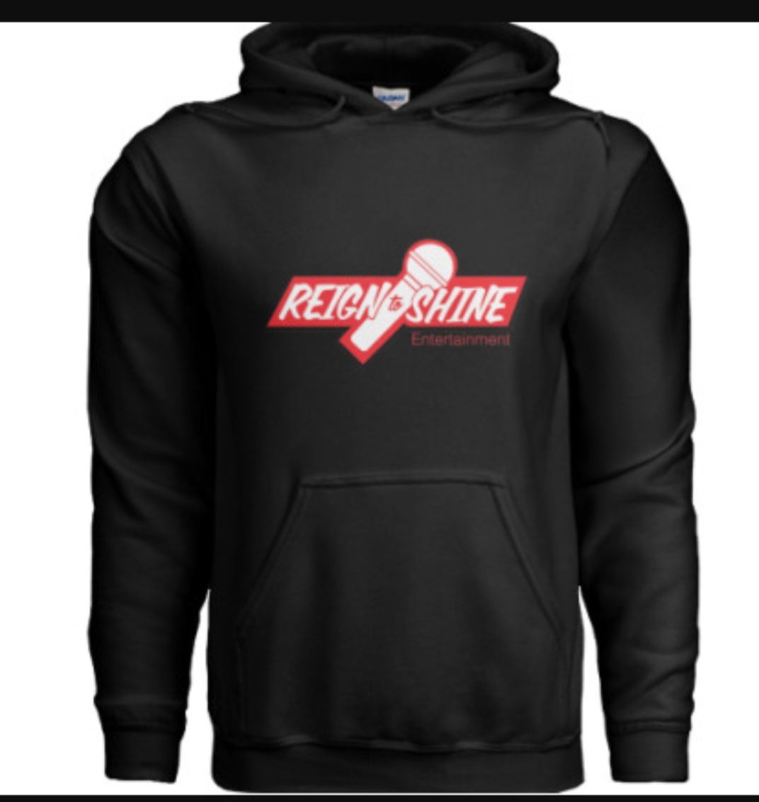 Reign To Shine Unisex Hoodie Black & Red